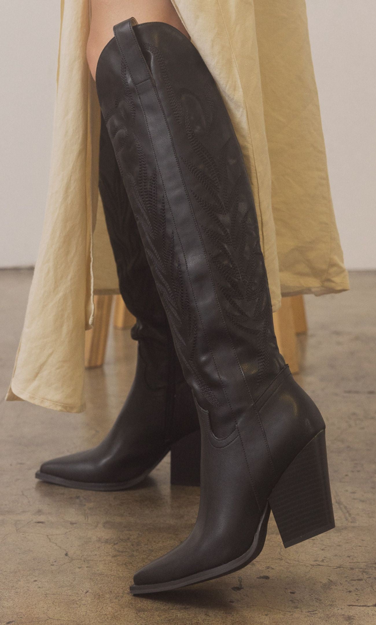 Boho knee high boots on sale