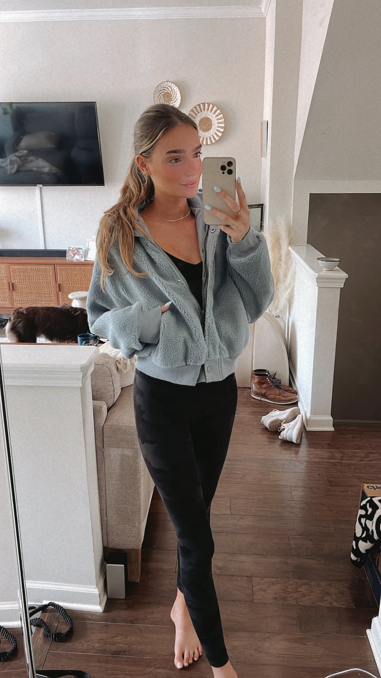 COBALT SHERPA JACKET