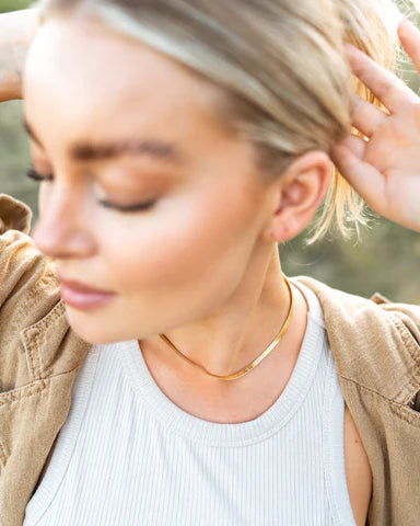 GOLDIE HERRINGBONE NECKLACE