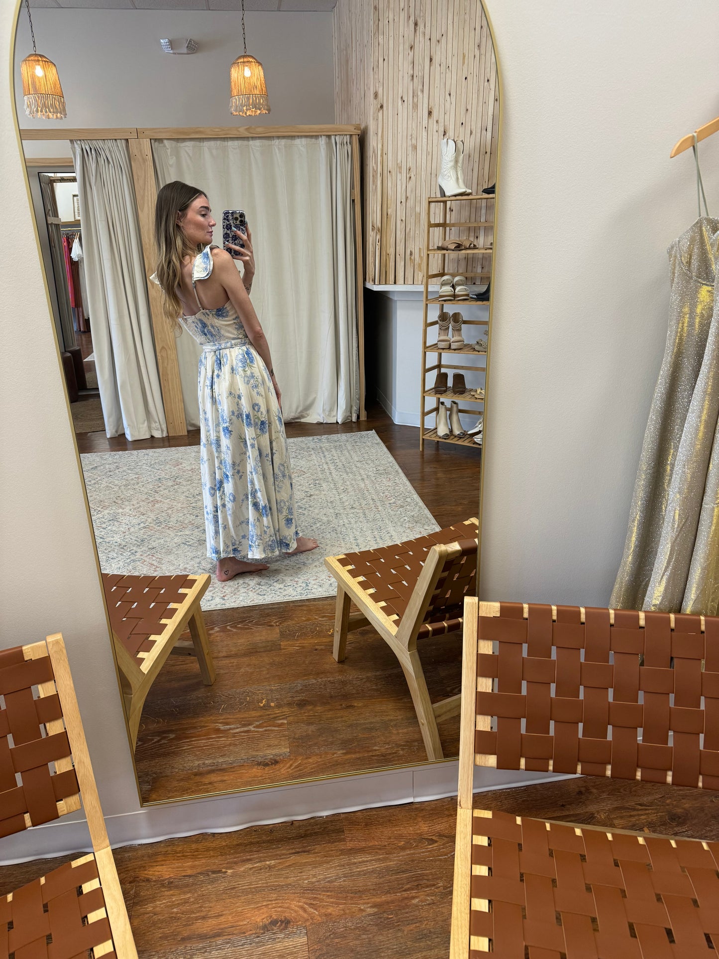 EVER AFTER CORSET FLUTTER DRESS