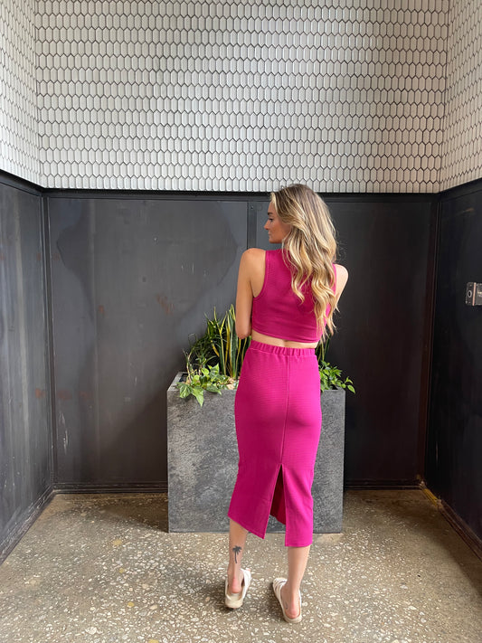 AFTER HOURS MIDI SKIRT