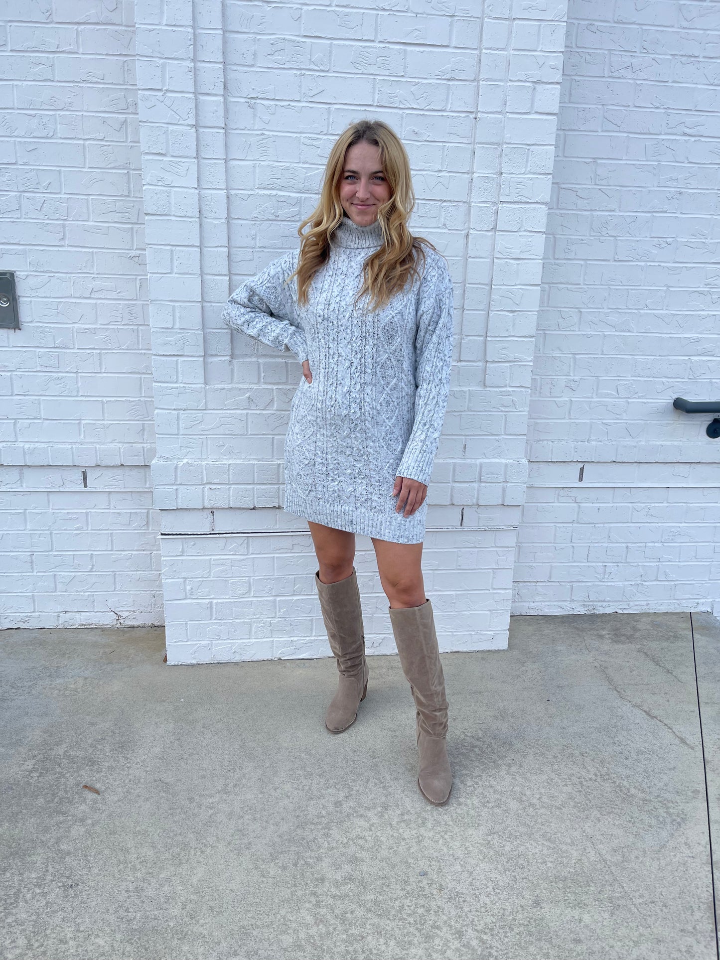 TATUM TURTLENECK SWEATER DRESS