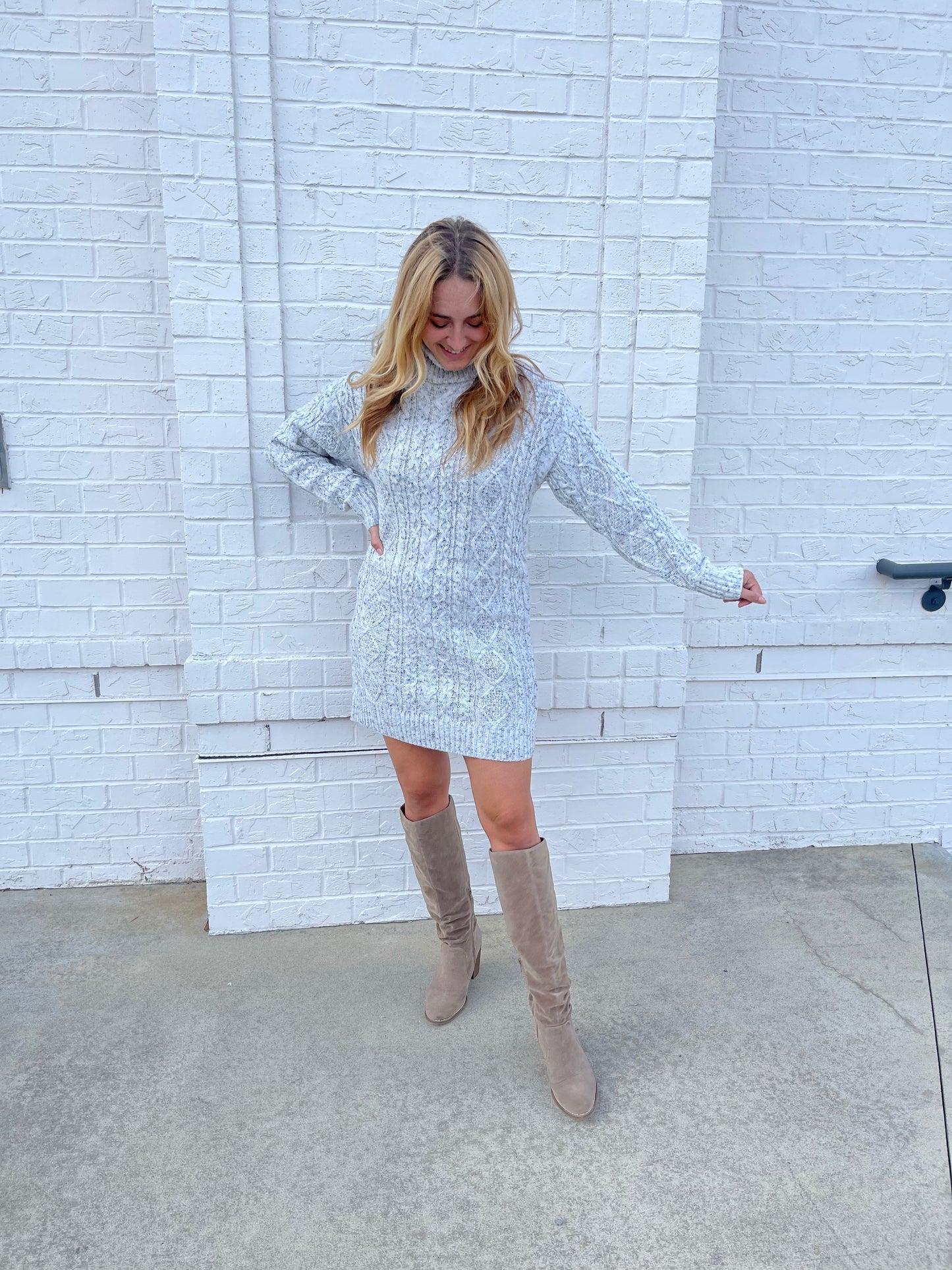 TATUM TURTLENECK SWEATER DRESS