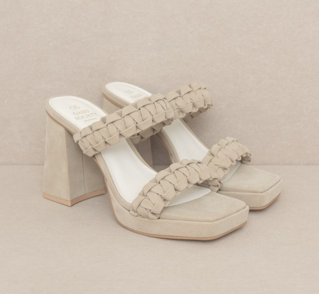 ZENDA BRAIDED PLATFORM HEELS