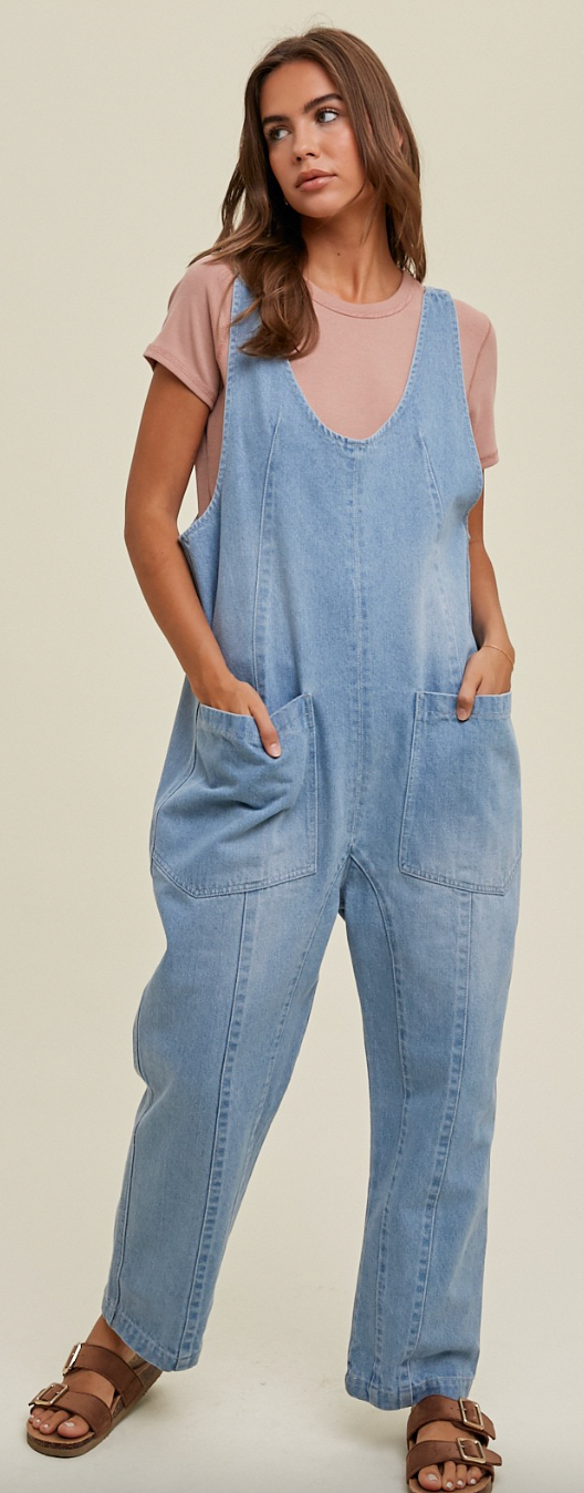 GEMMA DENIM OVERALL