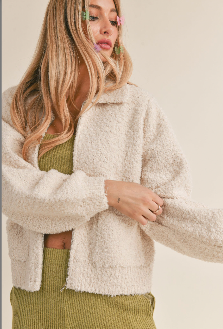 MARGUERITE SWEATER ZIP UP