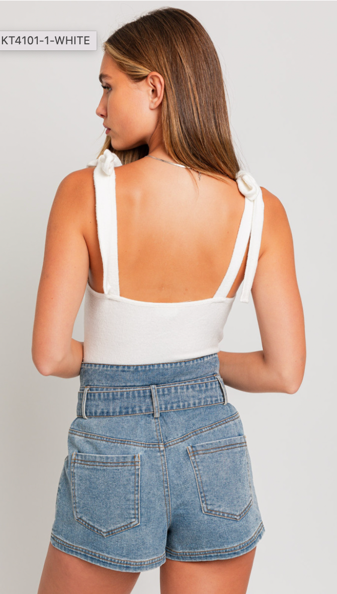 BLAIRE STRAP TIE BODYSUIT