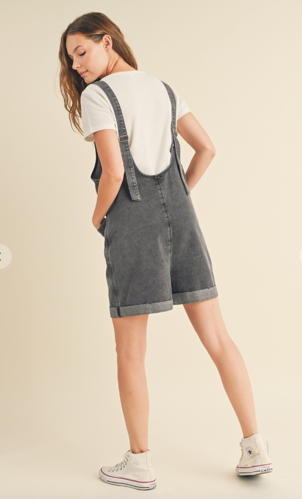 WILLA DENIM SHORTALLS