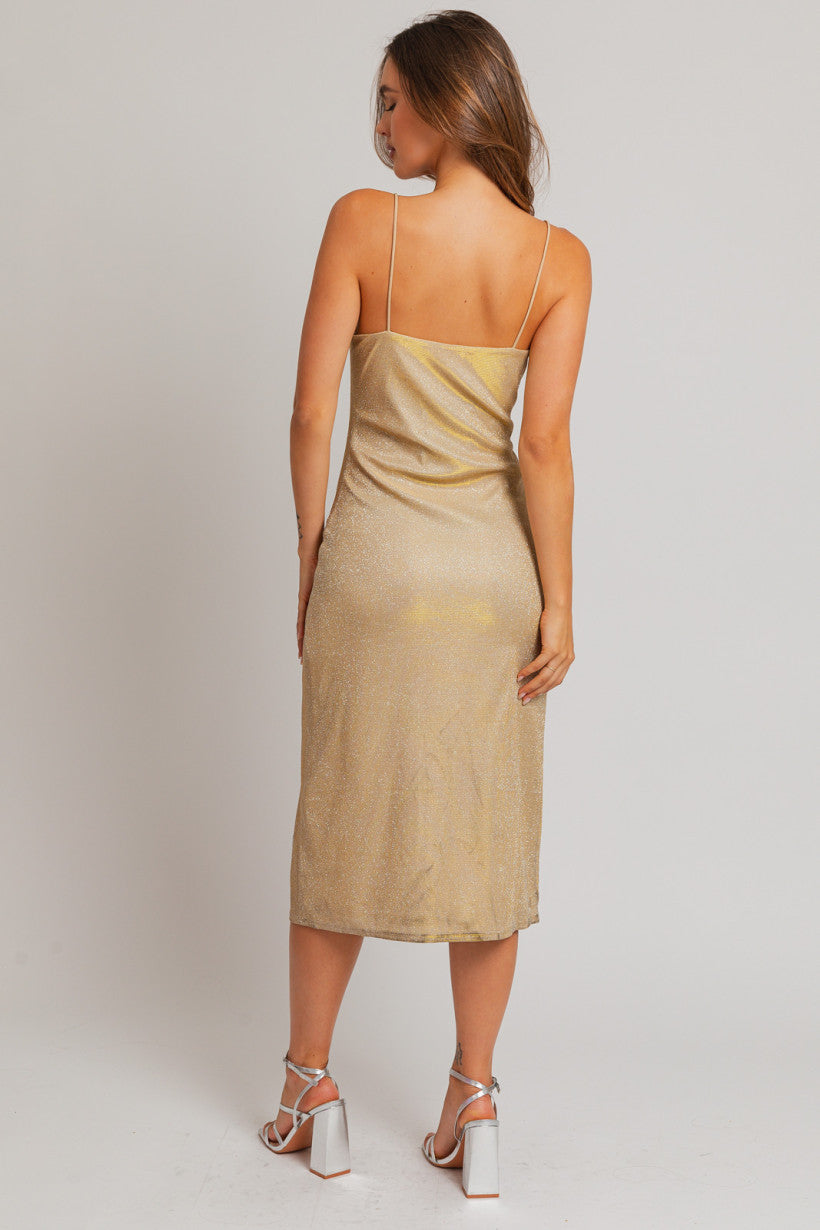 ALL THAT GLITTERS MIDI DRESS