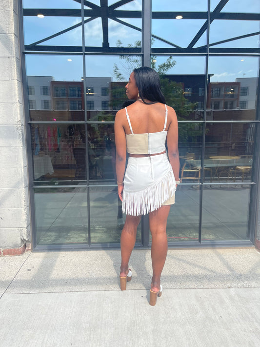 BRONCO FRINGE SKIRT
