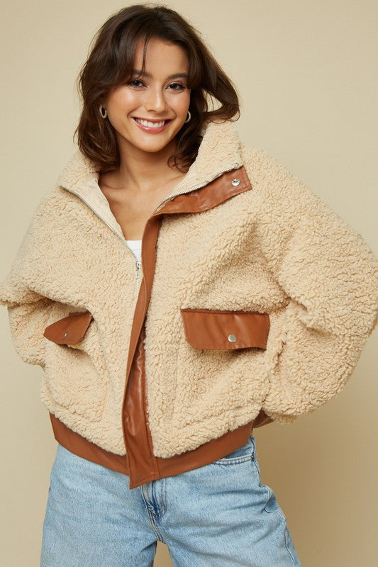 CLARA SHERPA JACKET