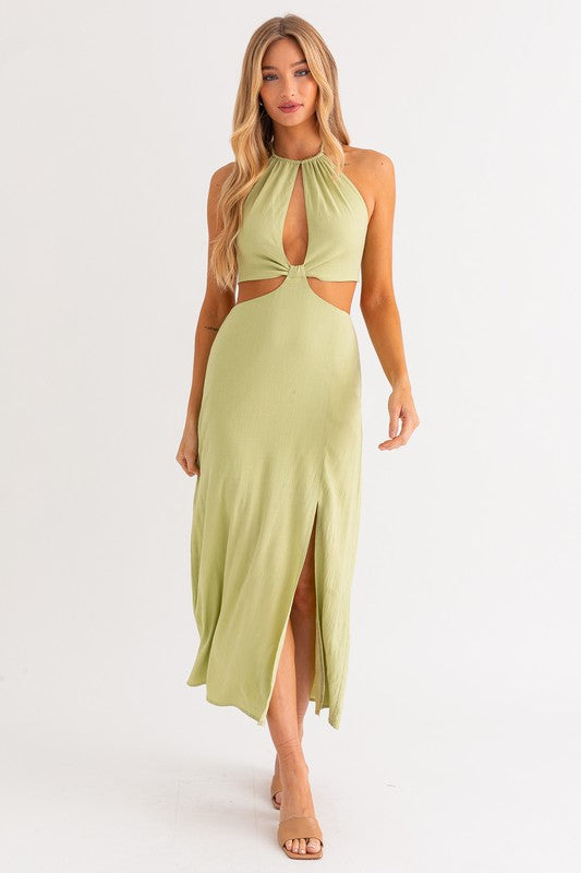 MARGOT HALTER MAXI DRESS