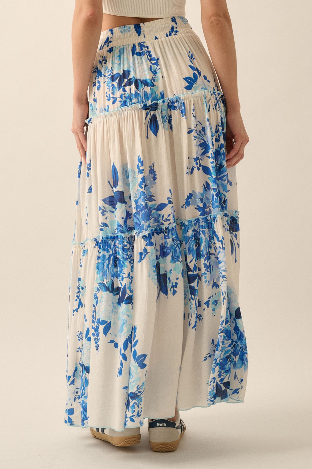 FRANCES FLORAL MAXI SKIRT