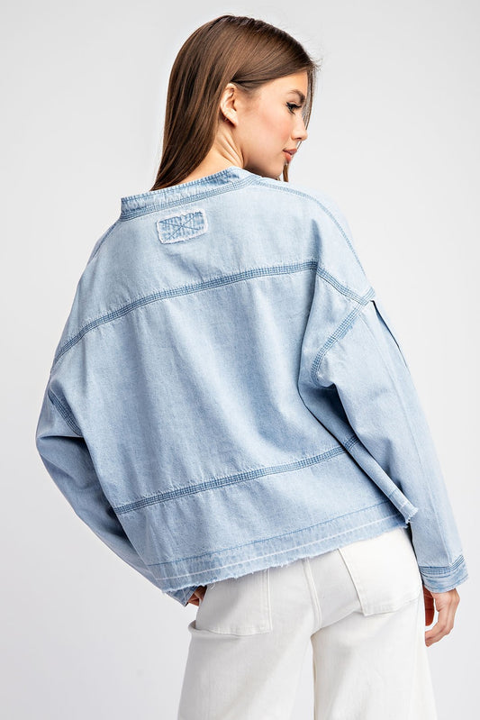 JAMES DENIM PULLOVER