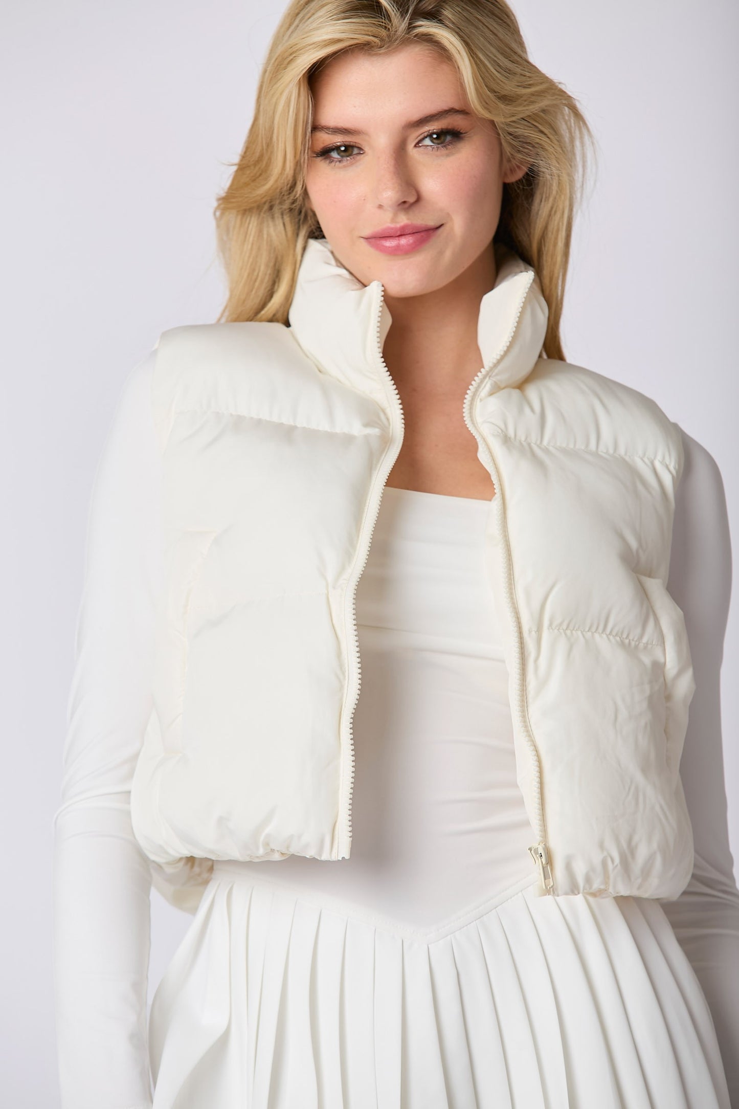 BROOKLYN BOW BACK PUFFER VEST