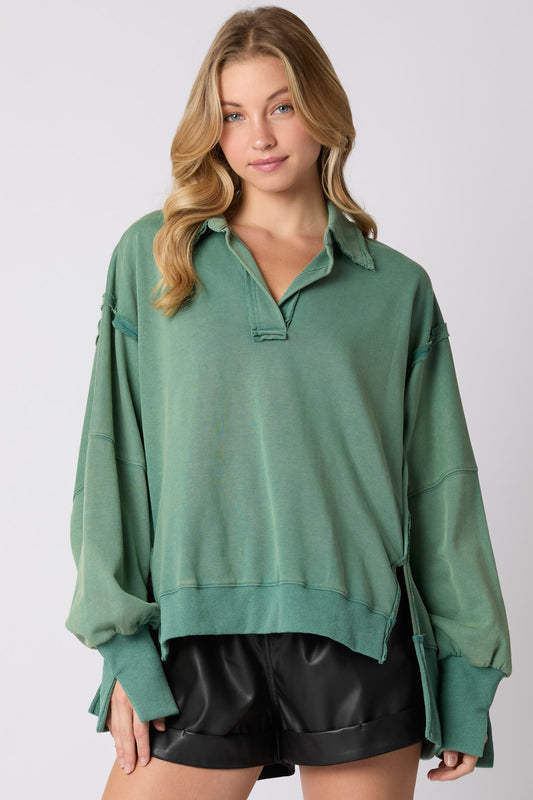 SAGE OVERSIZED SWEATSHIRT