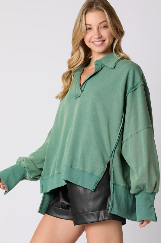 SAGE OVERSIZED SWEATSHIRT