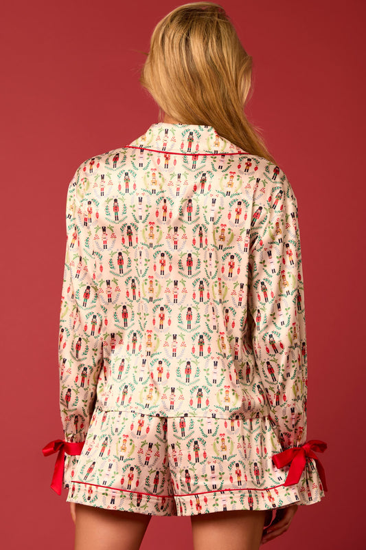 NUTCRACKER SATIN PAJAMAS