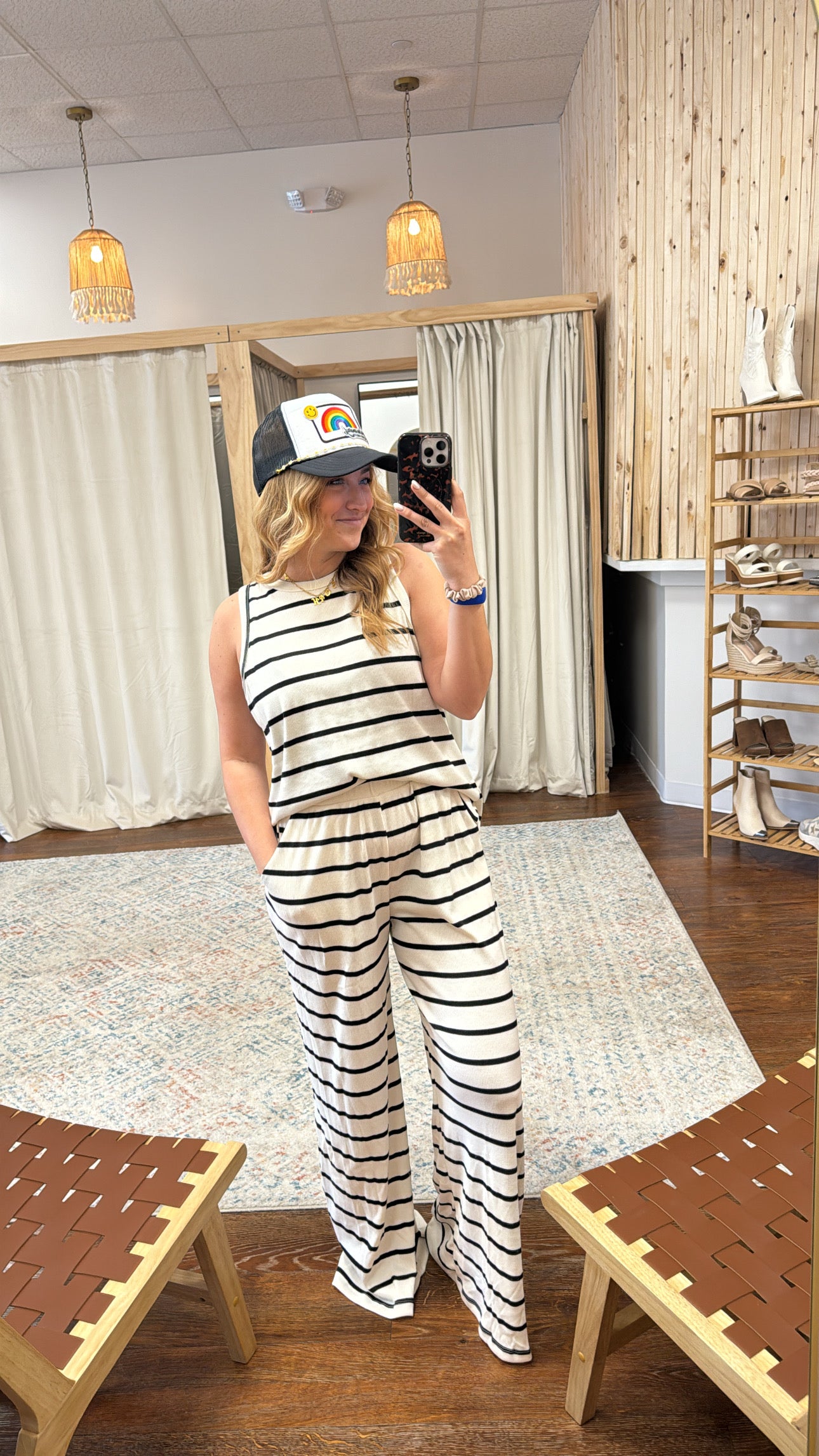 KELSEY STRIPED PANTS