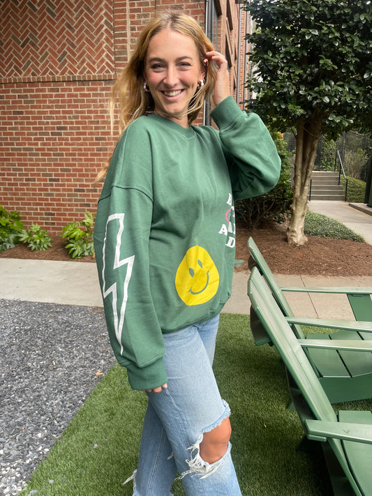 Graphic top oversized sweatshirts