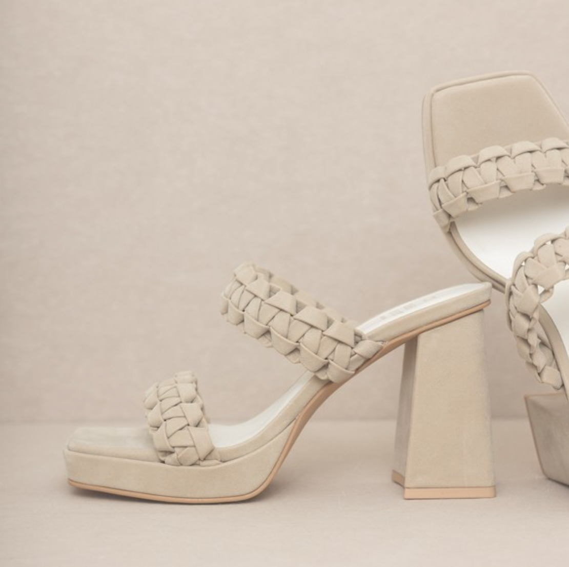 ZENDA BRAIDED PLATFORM HEELS