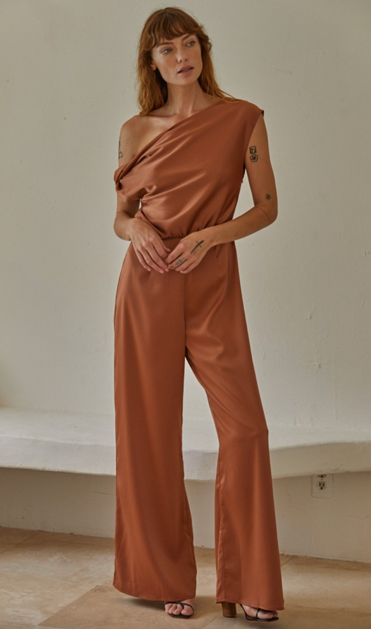 ELISE SATIN JUMPSUIT