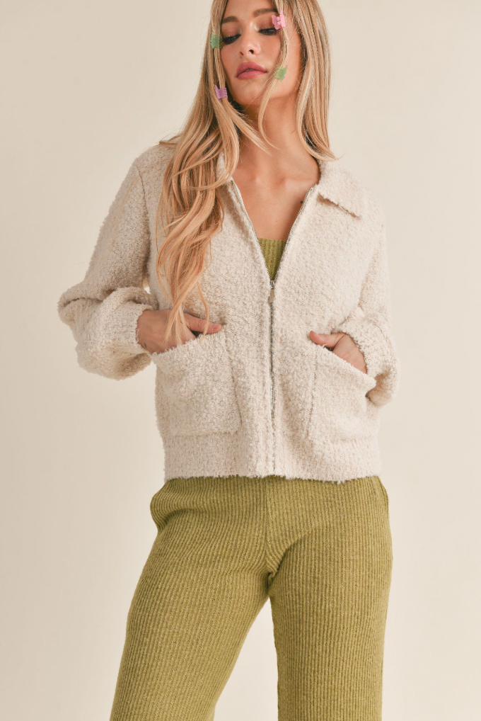 MARGUERITE SWEATER ZIP UP