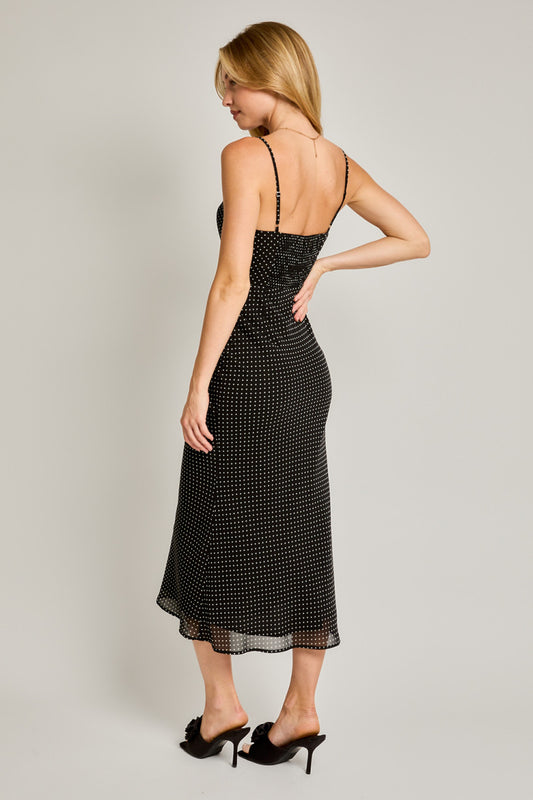 DOLLY POLKA DOT MIDI DRESS