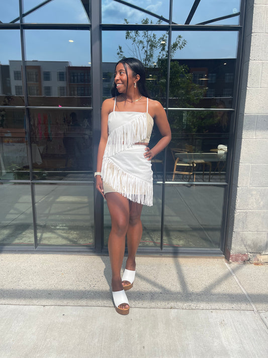 BRONCO FRINGE SKIRT