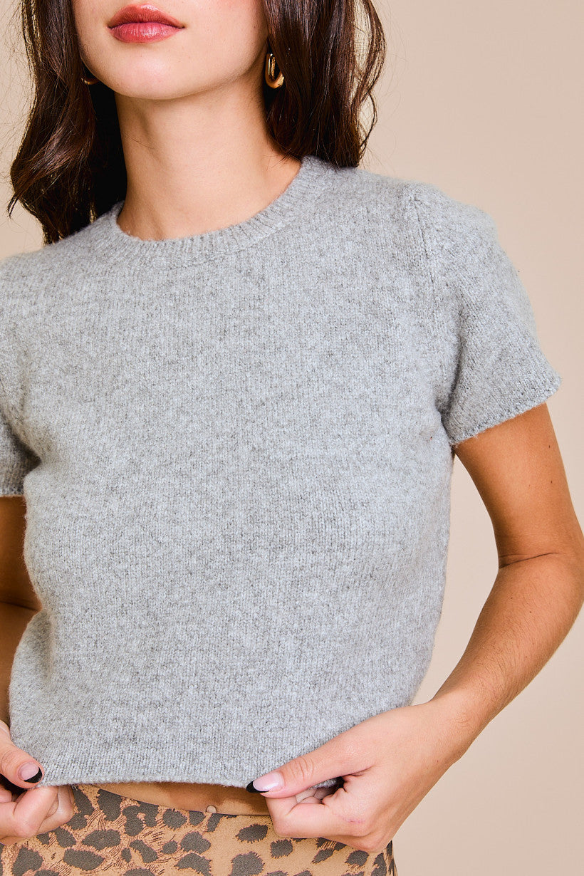 PARKER CROPPED SWEATER TEE