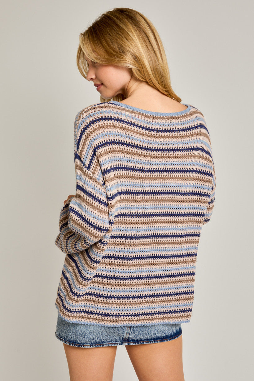 RIVER STRIPED SWEATER