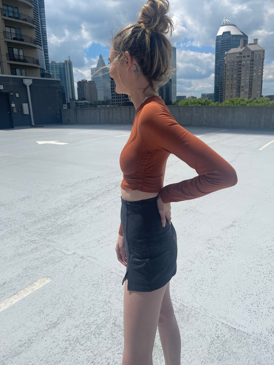 MARATHON LONG SLEEVE CROP